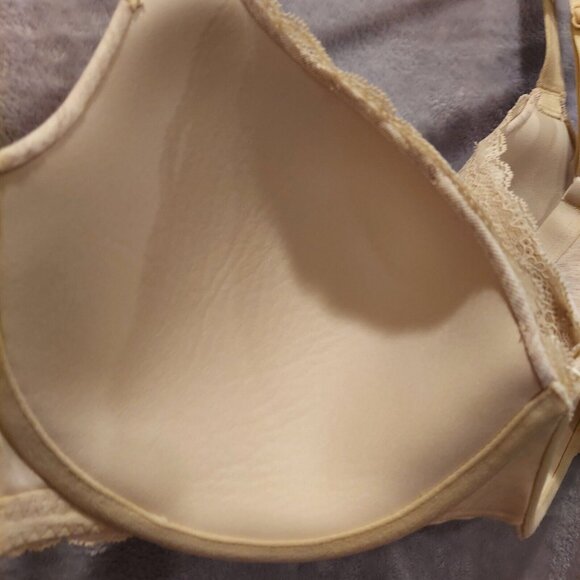 Ambrielle 42D Bra Organic Cotton Demi Underwire covertable straps jersey tan - Picture 16 of 16